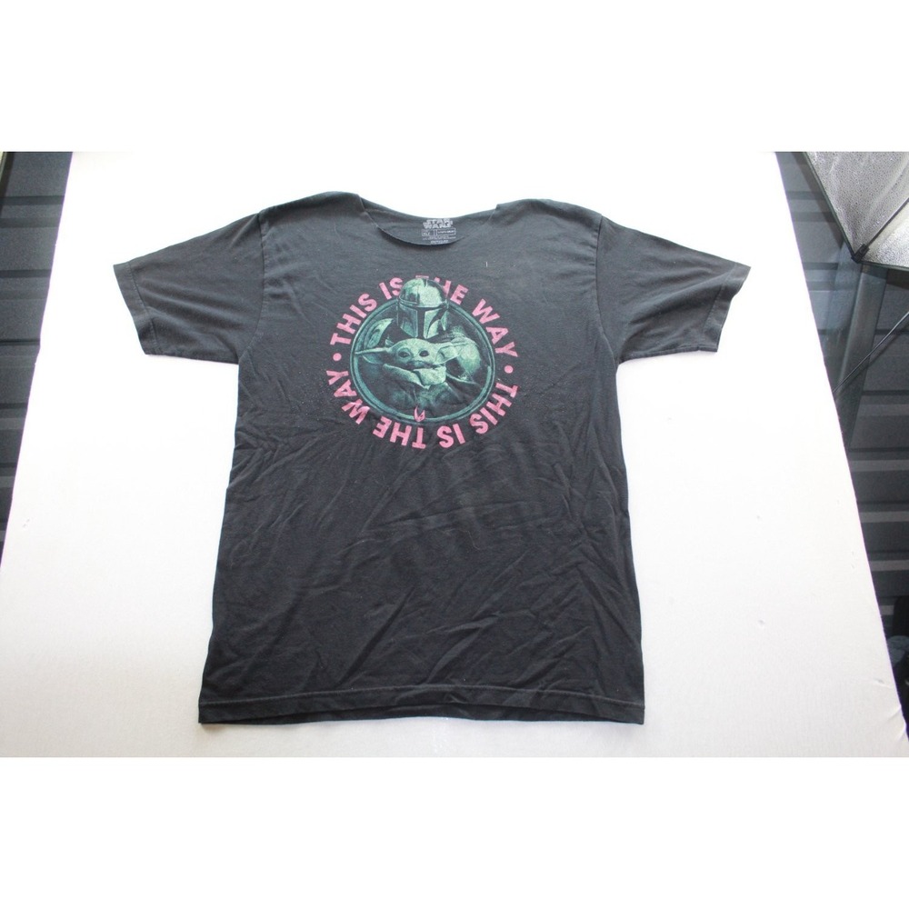 Fifth Sun T-Shirt the Mandalorian This Is Way Mens Black Crew Neck Short Sleeve